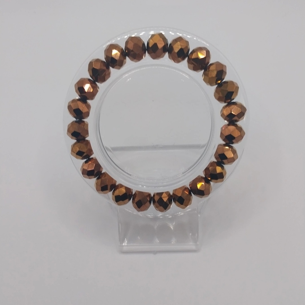 Elegant Brown Beaded Bracelet